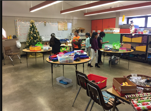 Students in the School Store 